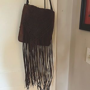 Groovy Handmade Crossbody with Fringe